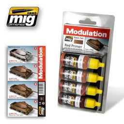 AMMO by Mig Jimenez 7002 Red Primer Modulation Set — exact-part product image