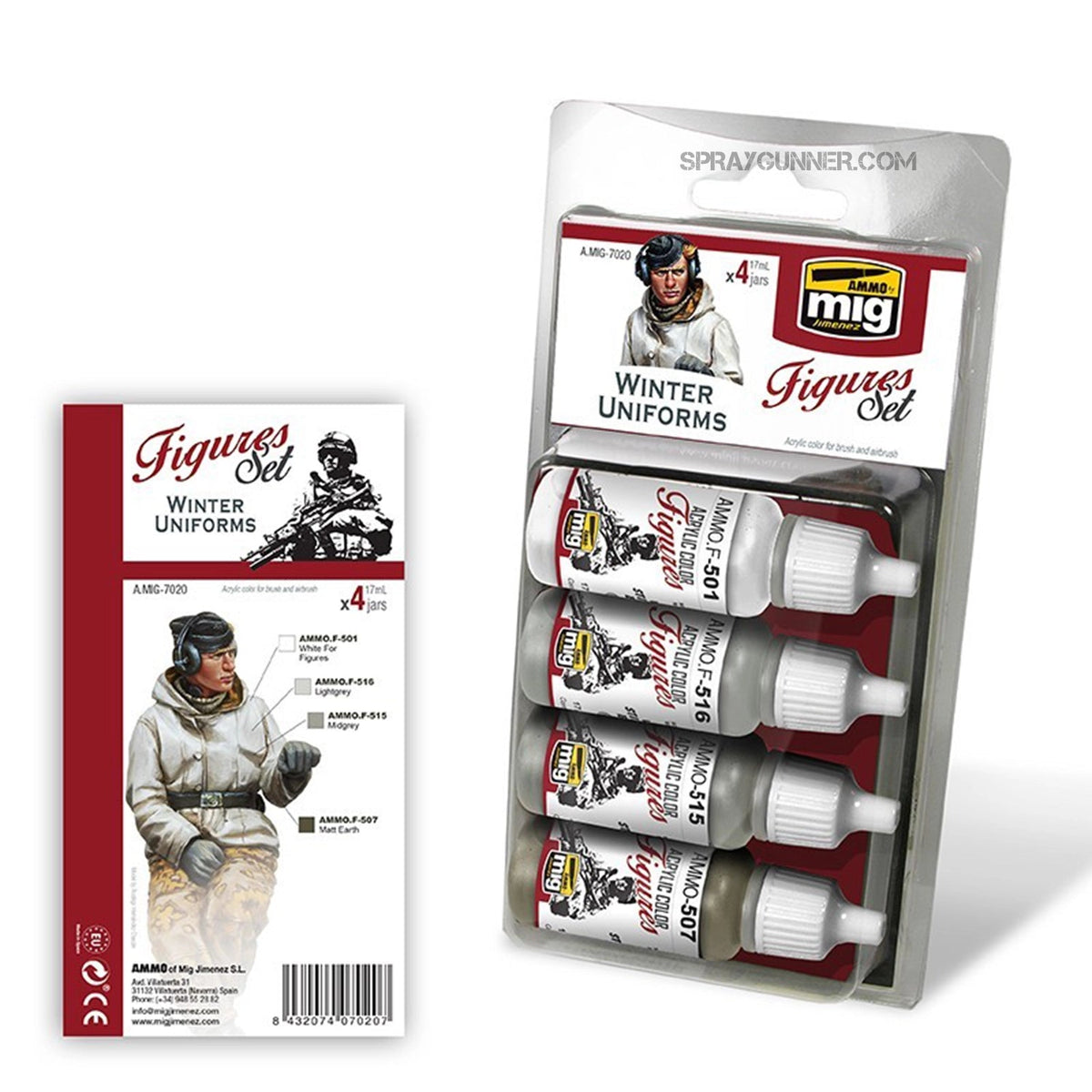 AMMO Winter Uniforms Figure Paint Set – MIG7020– product image
