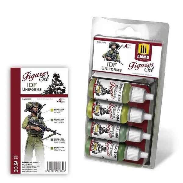 AMMO by Mig Jimenez A.MIG-7030 IDF Uniforms Figures Set