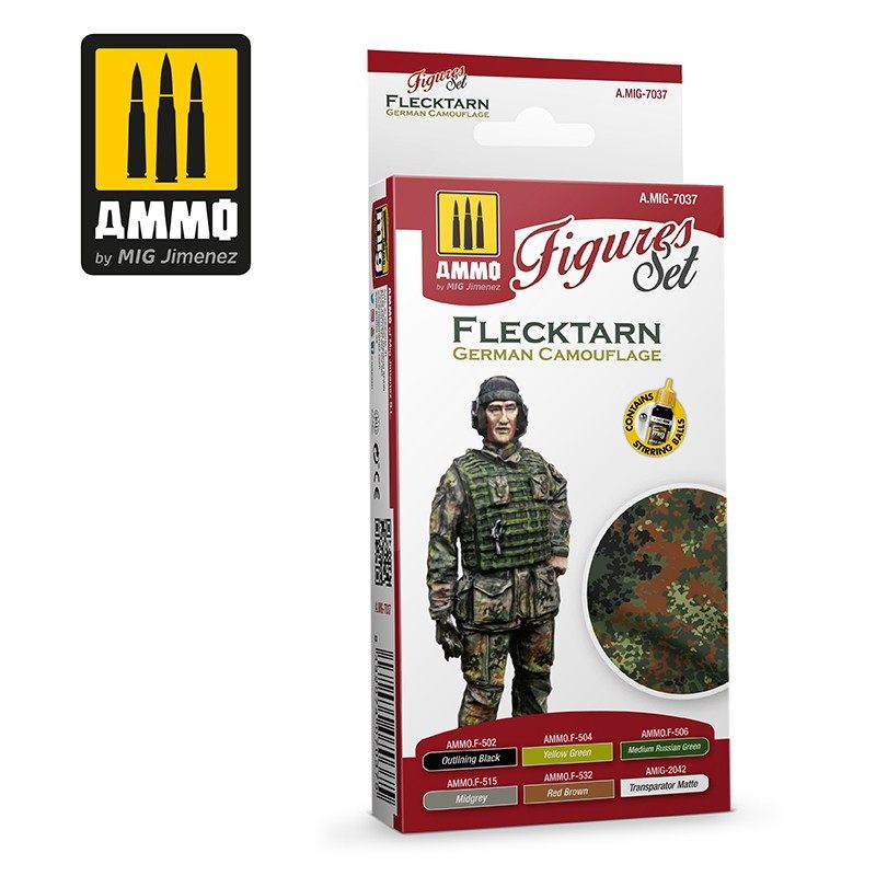 AMMO by Mig Jimenez FLECKTARN GERMAN CAMO SET – MIG7037– product image