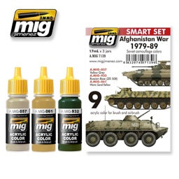 AMMO Afghan War 1979–1989 Soviet Paint Set – A.MIG-7139 — exact-part product image
