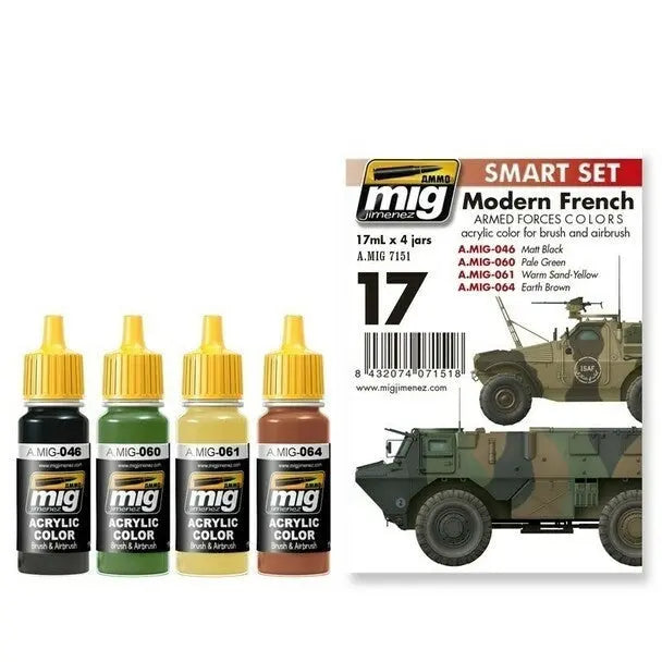 AMMO Modern French Armed Forces Colors Acrylic Paint Set – MIG7151– product image