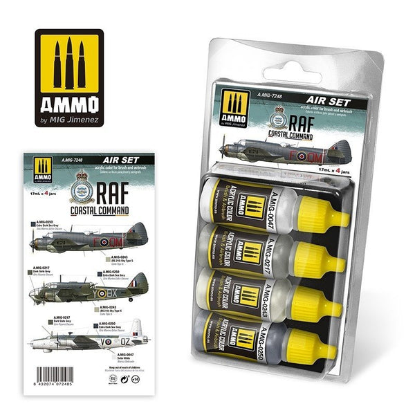 AMMO by Mig Jimenez A.MIG-7248 RAF Coastal Command WWII Acrylic Set
