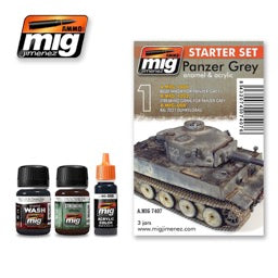 AMMO by Mig Jimenez Panzer Grey Starter Set – A.MIG-7407 — exact-part product image