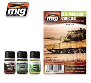 AMMO by Mig Jimenez A.MIG-7410 U.S. Modern Vehicles Weathering Set