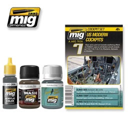 AMMO U.S. Modern Cockpit Weathering Set – A.MIG-7436 — exact-part product image