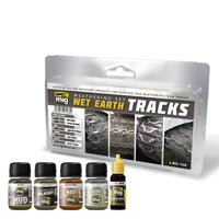 AMMO A.MIG-7438 Wet Earth Tracks weathering set