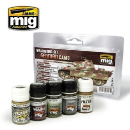 AMMO by Mig Jimenez German Camo Weathering Set – A.MIG-7443 — exact-part product image