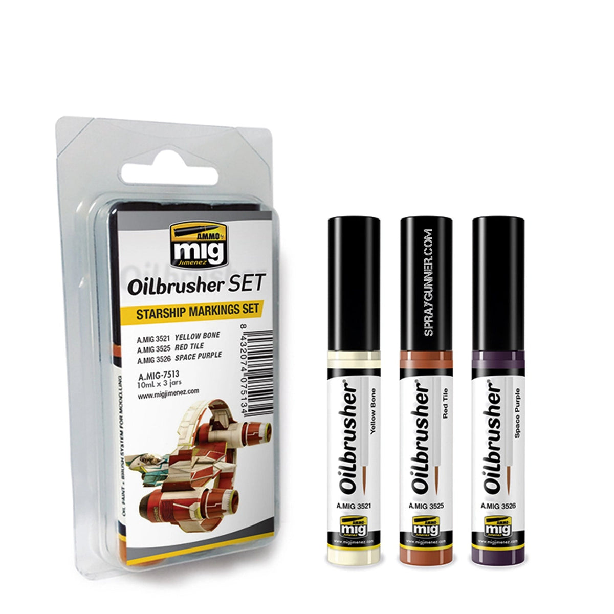 AMMO by Mig Jimenez STARSHP MARK OILBRUSH SET – MIG7513– product image
