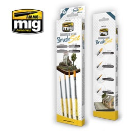 AMMO by Mig Jimenez A.MIG-7601 Dioramas & Scenic Brush Set — exact-part product image