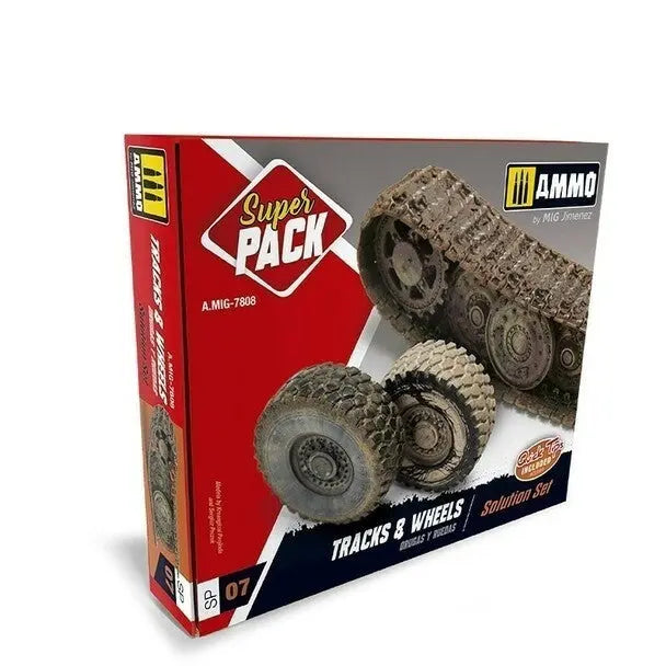 AMMO by Mig Jimenez TRACKS&WHEELS SUPER PACK – MIG7808– product image