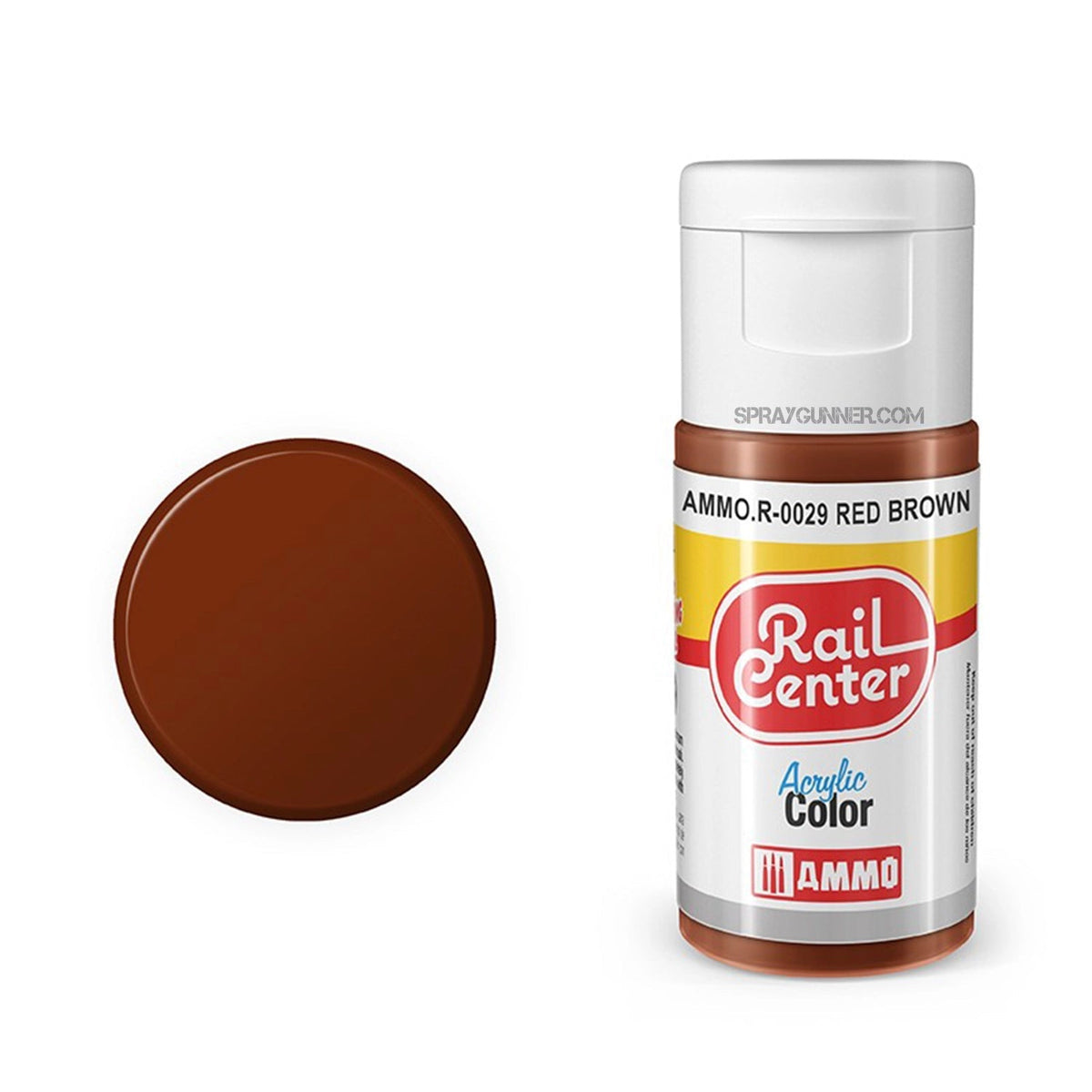 AMMO Rail Center Red Brown Acrylic Paint – 15 ml – R-0029– product image