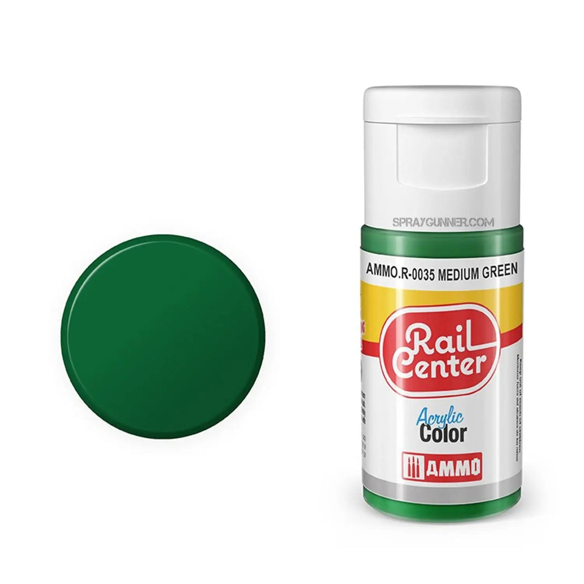 AMMO Real Colors Medium Green Paint – 15ml – RC0035– product image