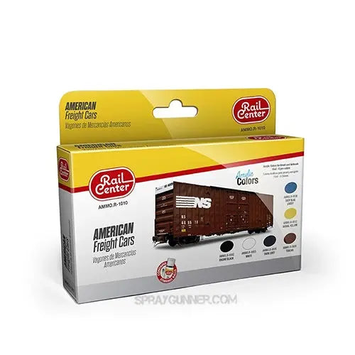 AMMO by Mig Jimenez Rail Center American Freight Cars Set – R1010– product image