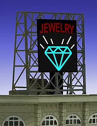 Miller Engineering 338970 Jewelry N/Z animated rooftop sign