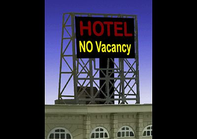 Miller Engineering / Micro-Structures 338990 Hotel No Vacancy N/Z rooftop billboard