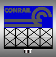 Miller Engineering 883651 large Conrail animated billboard
