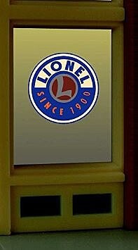 Miller Engineering 8855 Lionel HO/O scale window sign
