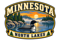 Minnesota heritage badge embroidery artwork