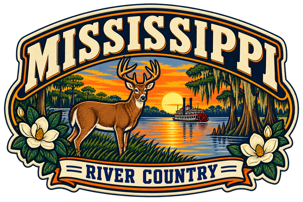 Mississippi heritage badge embroidery artwork