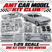 AMT Car Model Kit subscription club — representative selections