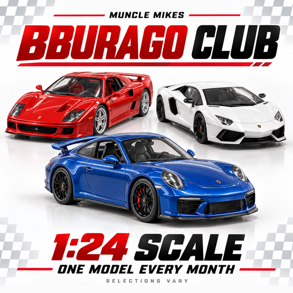 Bburago club representative artwork; selections vary