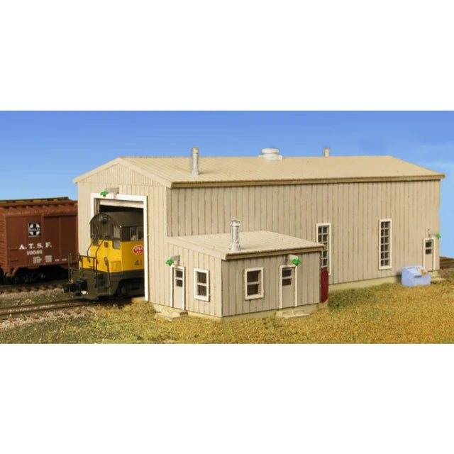 Monroe Models 9219 N Scale Diesel Engine House Kit– product image