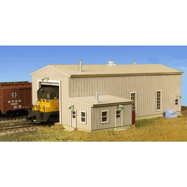 Monroe Models 9219 N Scale Diesel Engine House Kit
