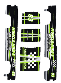 Muncle Mike's Speed Shop #83 Lime color five-piece printable decal artwork