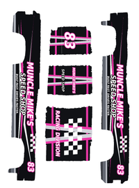 Muncle Mike's Speed Shop #83 Magenta color five-piece printable decal artwork