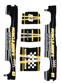 Muncle Mike's Speed Shop #83 Yellow color five-piece printable decal artwork