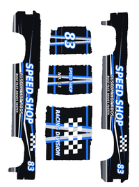 Unbranded Speed Shop #83 Blue color five-piece printable decal artwork