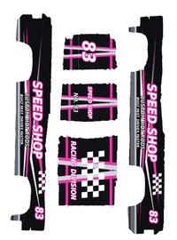 Unbranded Speed Shop #83 Magenta color five-piece printable decal artwork
