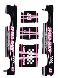 Unbranded Speed Shop #83 Pink color five-piece printable decal artwork