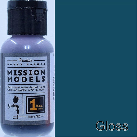 Mission Models MMP-065 Gloss Sea Blue FS 15042 1oz Acrylic Paint - product image