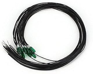 Miniatronics 18-G12-10 green 2.4 mm 12-volt miniature lamps with wire leads, ten-piece pack.