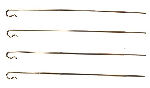Miniatronics 55-001-04 phosphor bronze electrical track pickups, four pieces.