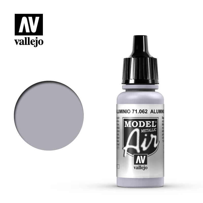 Vallejo Model Air Metallic Aluminum Model Air 17ml Bottle — exact product reference