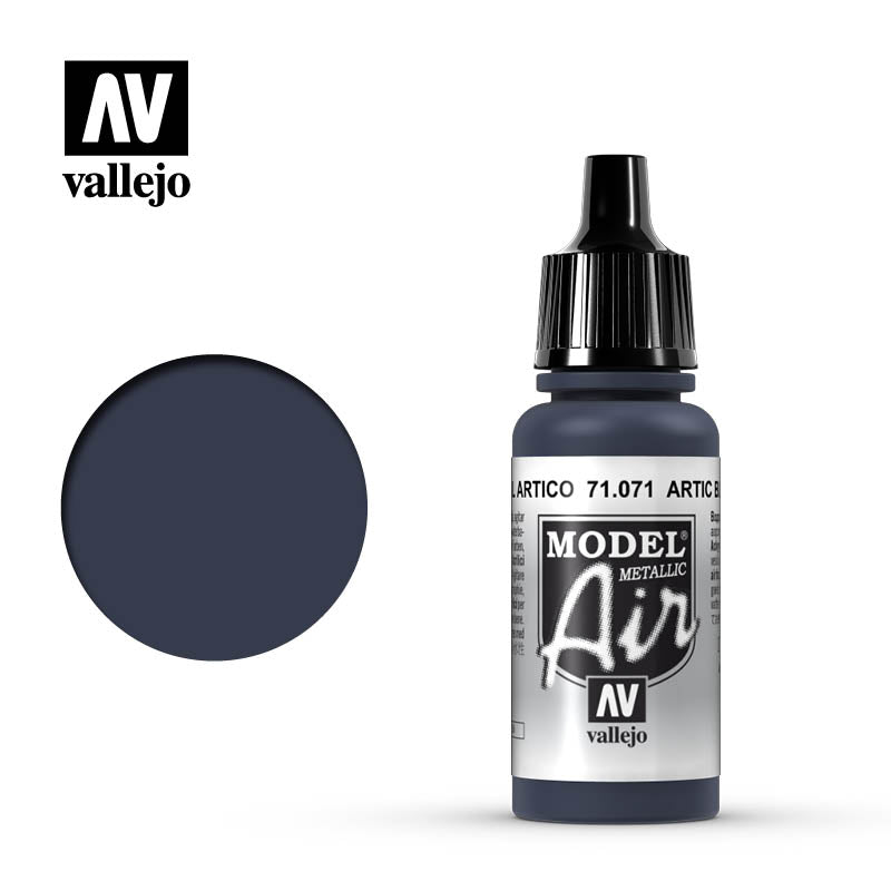 Vallejo Model Air Metallic Arctic Blue Model Air 17ml Bottle — exact product reference