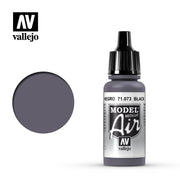 Vallejo Model Air Metallic Black Model Air 17ml Bottle — exact product reference