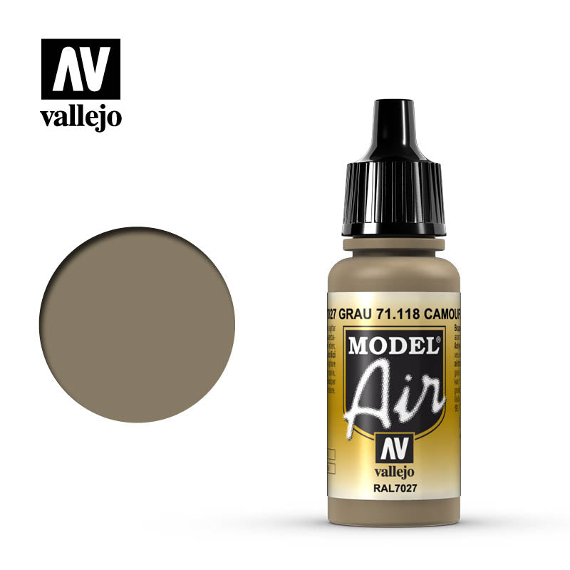 Vallejo Model Air Camouflage Grey Model Air 17ml Bottle — exact product reference