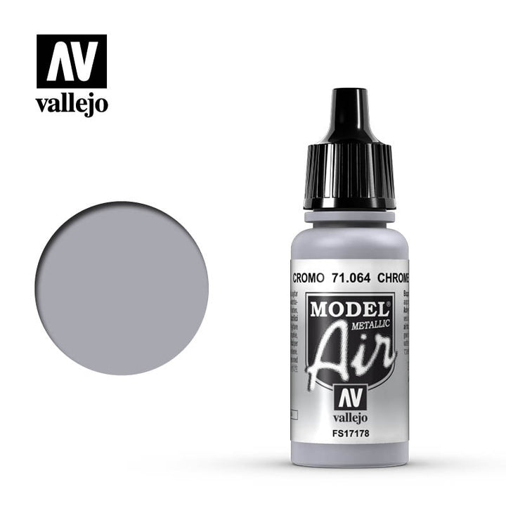 Vallejo Model Air Metallic Chrome Model Air 17ml Bottle — exact product reference
