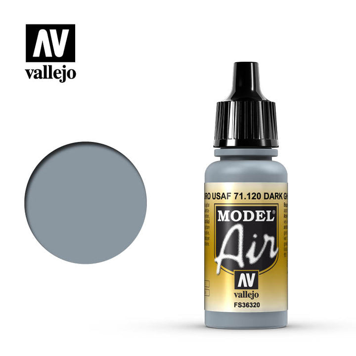 Vallejo Model Air Dark Ghost Grey Model Air 17ml Bottle — exact product reference