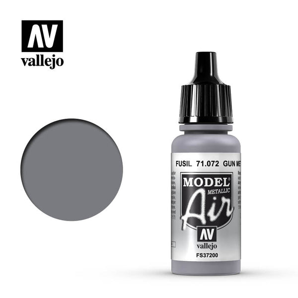 Vallejo Model Air Gun Metal Model Air 17ml Bottle — exact product reference