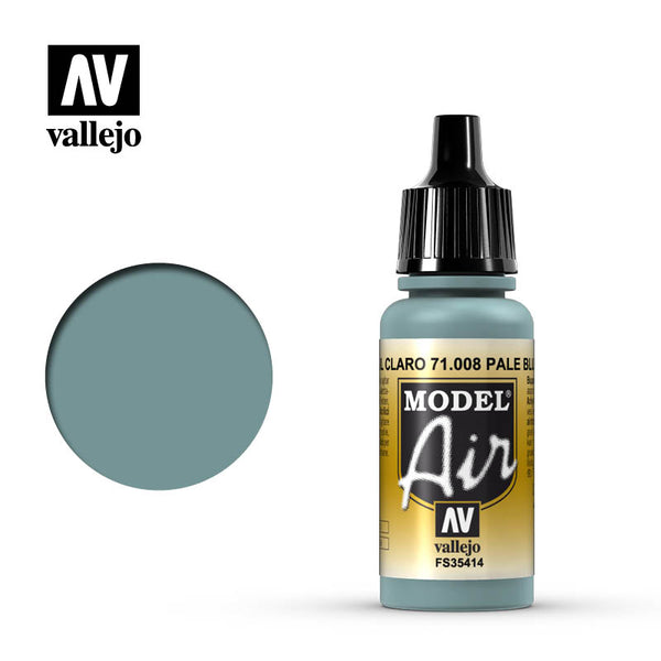 Vallejo Model Air Pale Blue Model Air 17ml Bottle — exact product reference