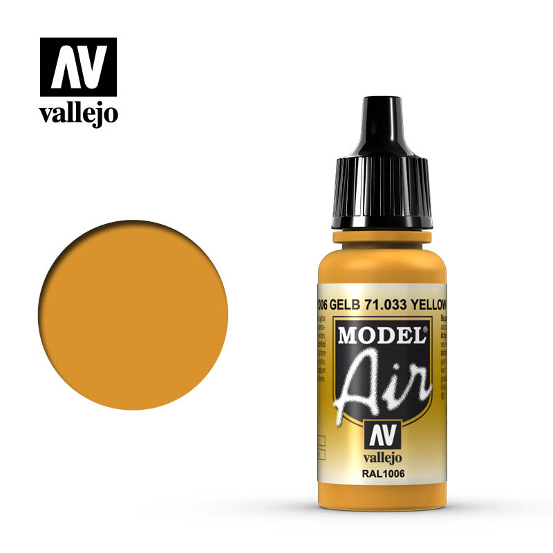 Vallejo Model Air Yellow Ochre Model Air 17ml Bottle — exact product reference