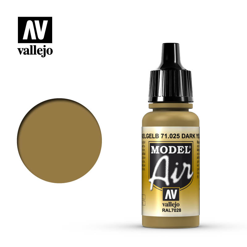 Vallejo Model Air Dark Yellow Model Air 17ml Bottle — exact product reference
