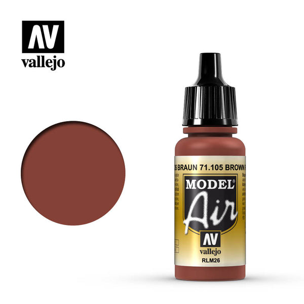 Vallejo Model Air Brown RLM26 Model Air 17ml Bottle — exact product reference