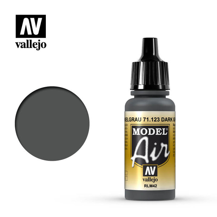 Vallejo Model Air Dark Grey RLM42 Model Air 17ml Bottle — exact product reference