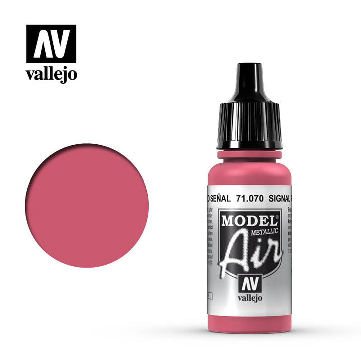 Vallejo Model Air Signal Red (Metallic) Model Air 17ml Bottle — exact product reference